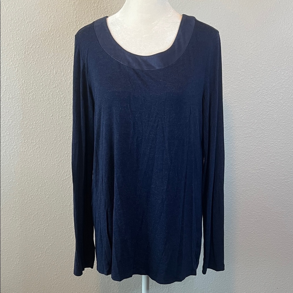Le Lis Long Sleeve TShirt Blue Estimated Size Medium